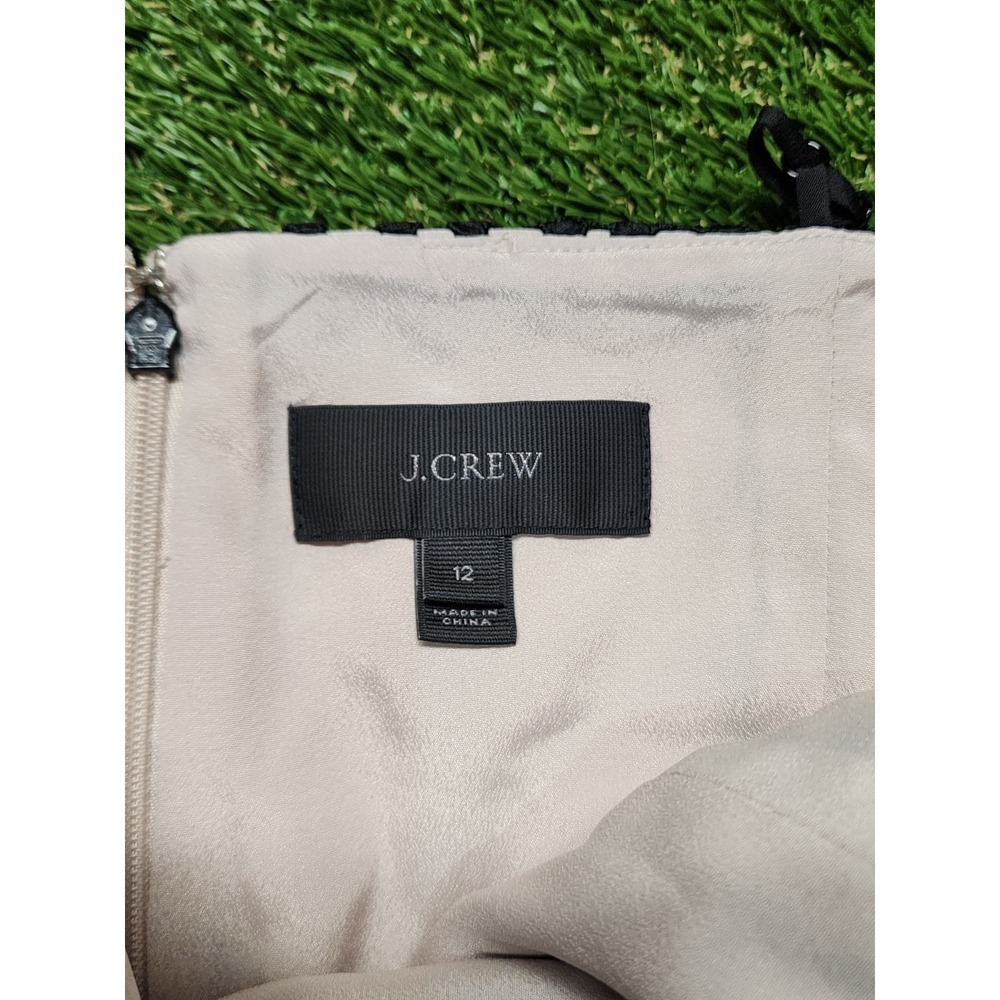 J. Crew Size 12 Daisy black lace spaghetti strap dress Cocktail - Picture 7 of 8